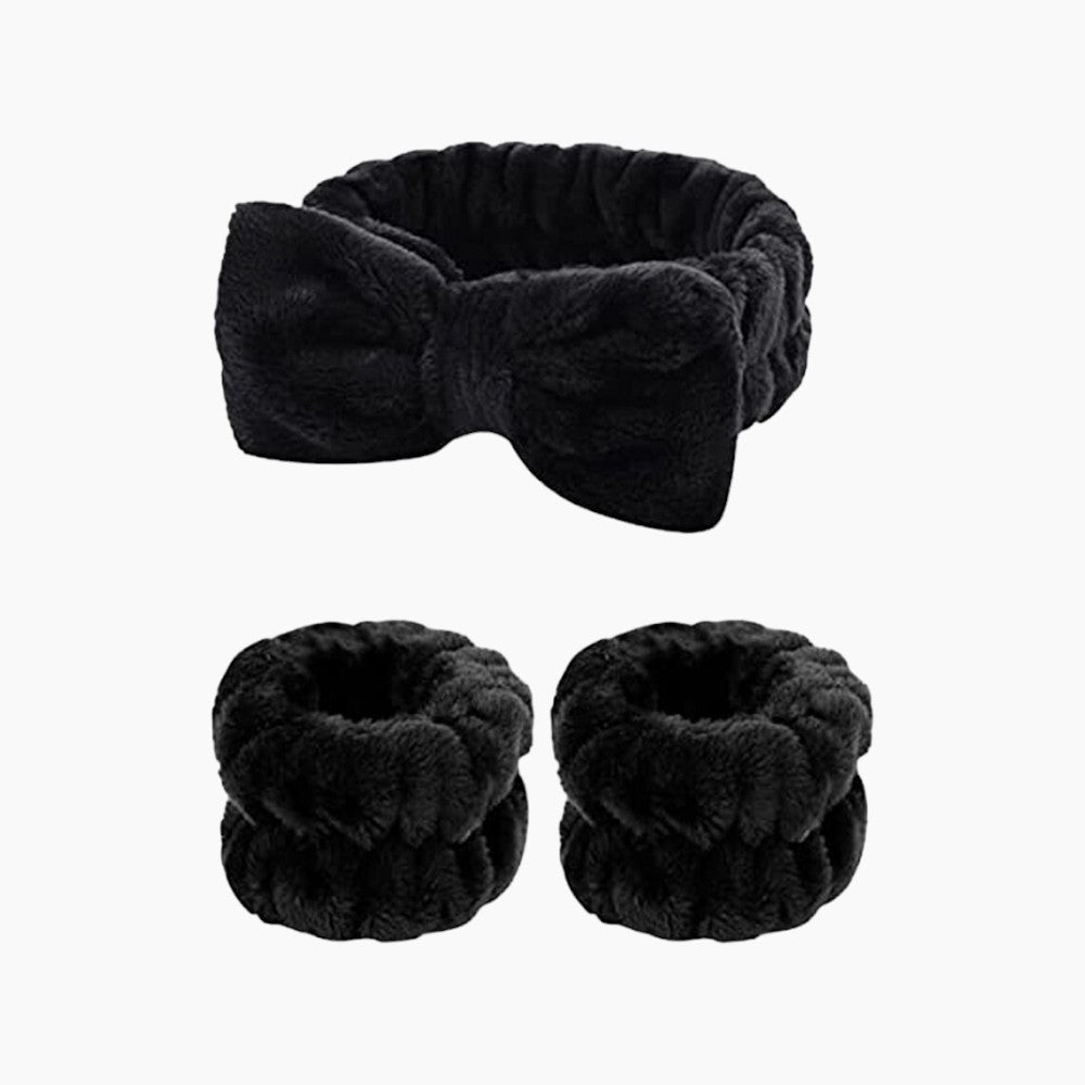 Spa Day Face Washing Wrist & Headband 3PC Set